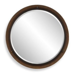 Porthole Round Mirror - modern mirror with sleek design for contemporary interiors | Image 2 | InSTYLE Home & Rugs
