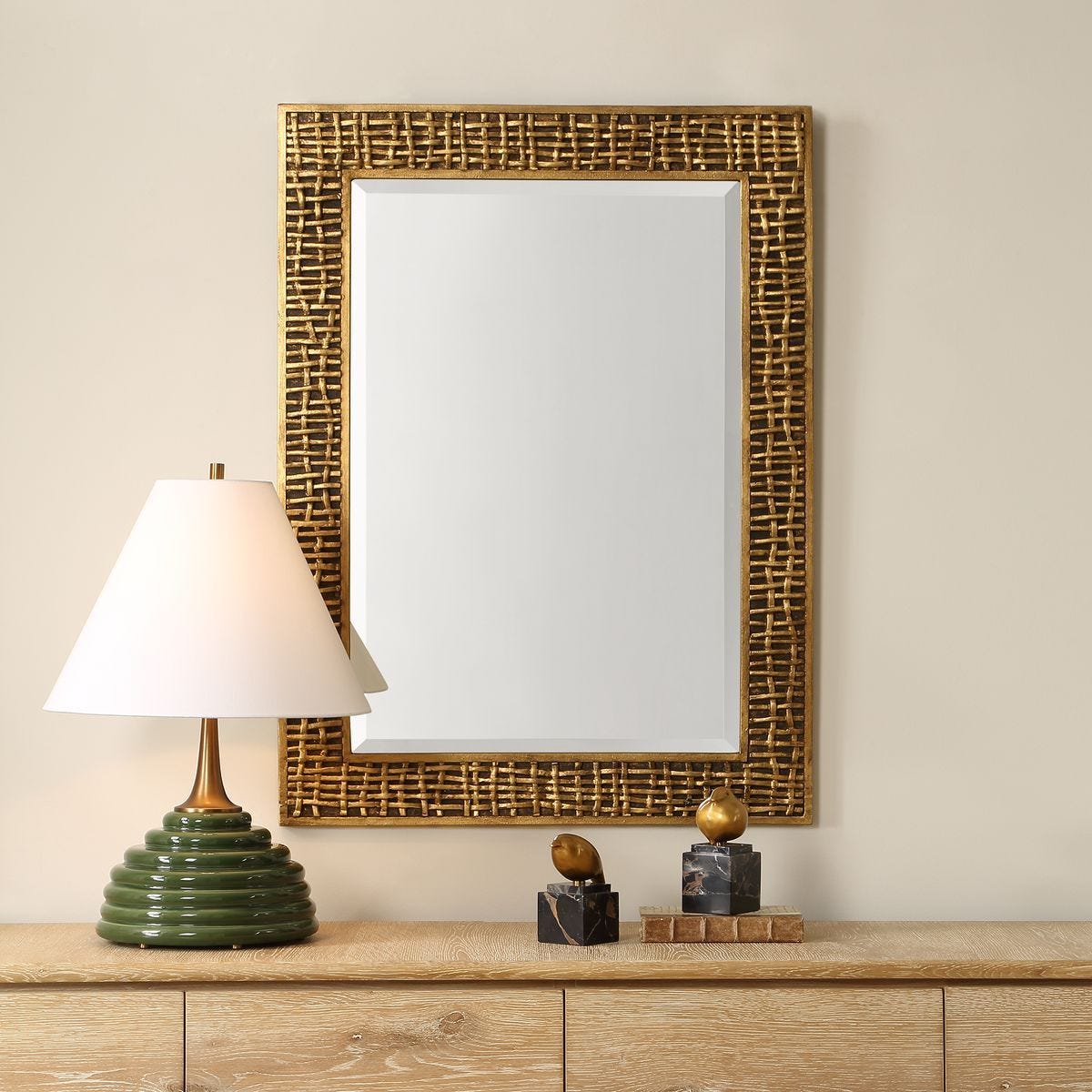 Woven In Time Mirror - available in various shapes, sizes, and frame styles | Image 1 | InSTYLE Home & Rugs