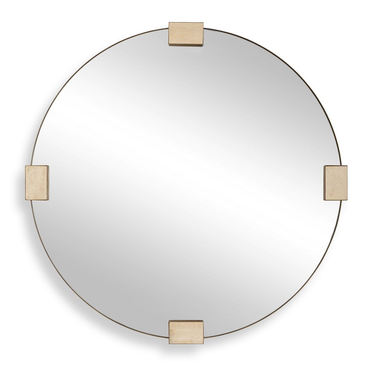 Russo Round Mirror - available in various shapes, sizes, and frame styles | Image 2 | InSTYLE Home & Rugs