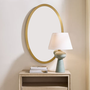 Elstree Oval Mirror - full-length mirror for creating the illusion of space and light | Image 1 | InSTYLE Home & Rugs