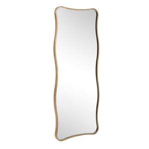 Pavia Tall Mirror, Gold - perfect for enhancing light and creating a sense of space | Image 4 | InSTYLE Home & Rugs