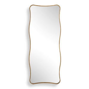 Pavia Tall Mirror, Gold - perfect for enhancing light and creating a sense of space | Image 2 | InSTYLE Home & Rugs