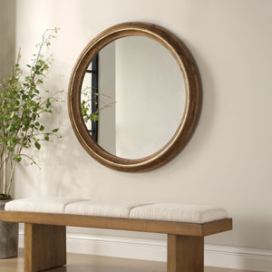 Frontier Round Mirror - modern mirror with sleek design for contemporary interiors | Image 3 | InSTYLE Home & Rugs