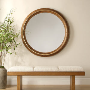 Frontier Round Mirror - modern mirror with sleek design for contemporary interiors | Image 1 | InSTYLE Home & Rugs