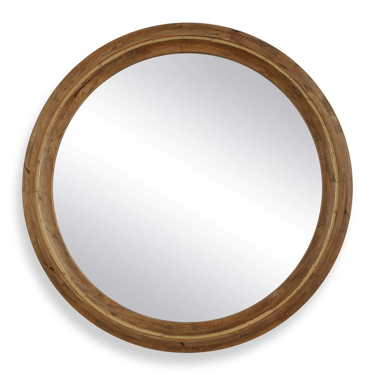 Frontier Round Mirror - modern mirror with sleek design for contemporary interiors | Image 2 | InSTYLE Home & Rugs