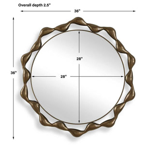 Remolino Round Mirror - modern mirror with sleek design for contemporary interiors | Image 6 | InSTYLE Home & Rugs