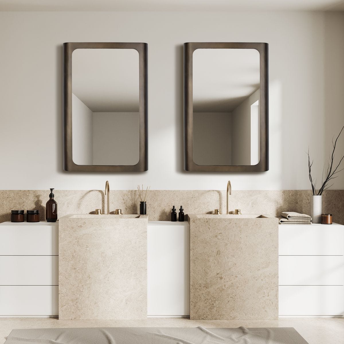 Fischer Mirror - modern mirror with sleek design for contemporary interiors | Image 1 | InSTYLE Home & Rugs