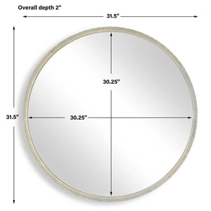 Break The Ice Round Mirror - perfect for enhancing light and creating a sense of space | Image 6 | InSTYLE Home & Rugs