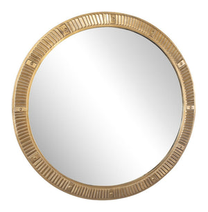 Heart Of Gold Round Mirror - elegant mirror for adding style and light to any room | Image 2 | InSTYLE Home & Rugs
