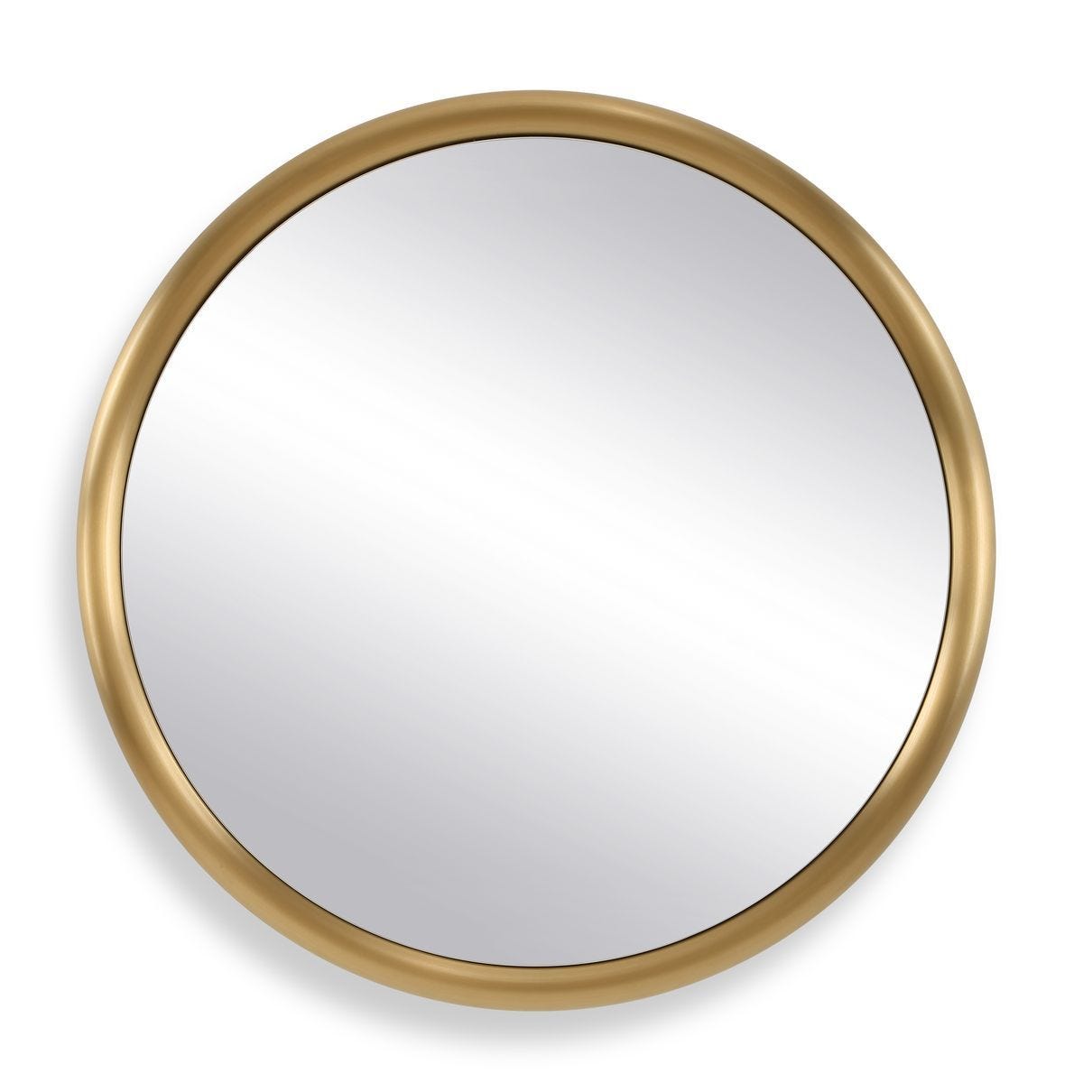 Atkinson Round Mirror - perfect for enhancing light and creating a sense of space | Image 2 | InSTYLE Home & Rugs