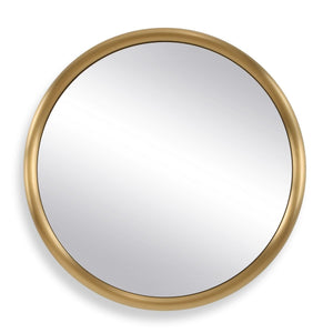 Atkinson Round Mirror - perfect for enhancing light and creating a sense of space | Image 2 | InSTYLE Home & Rugs