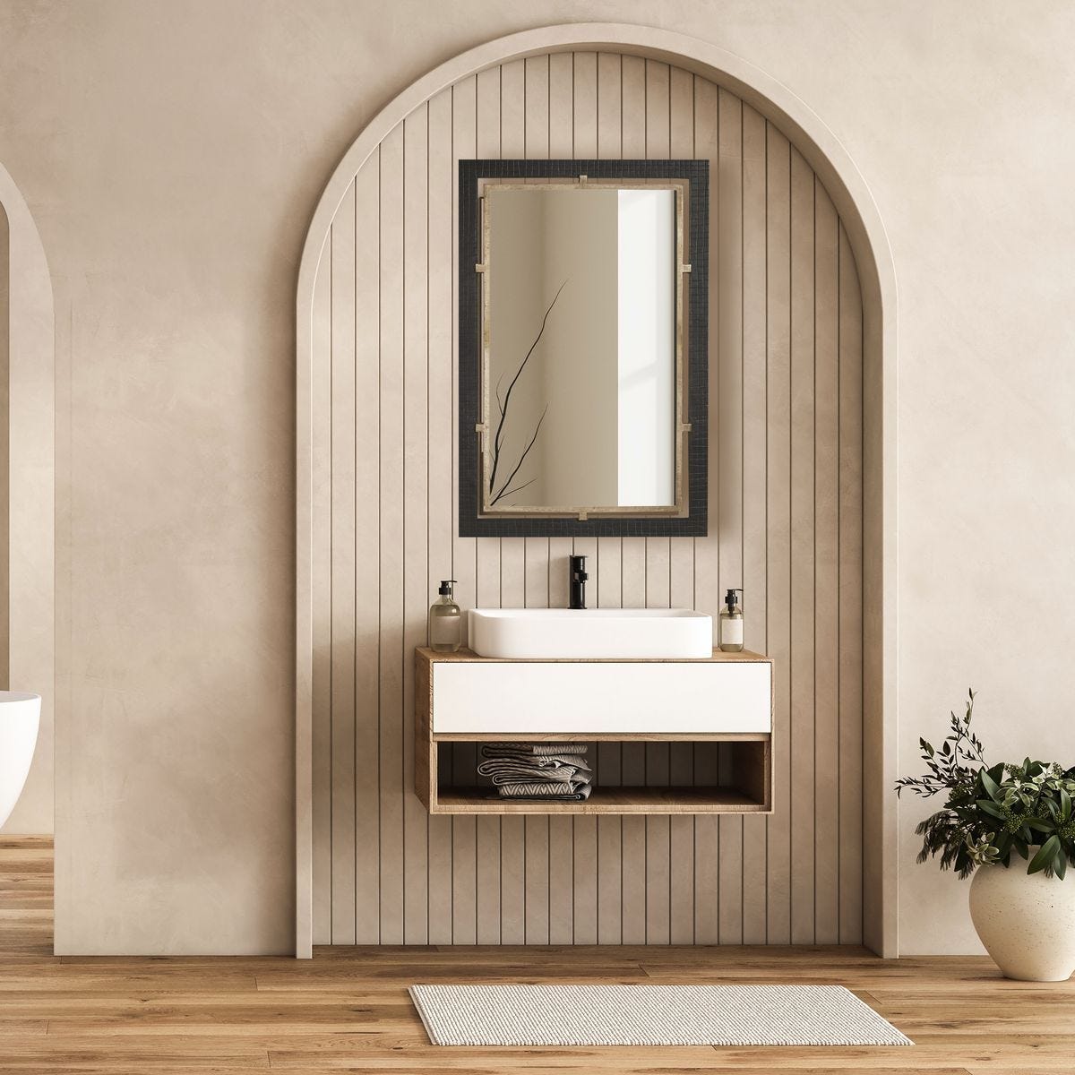 Bach Rectangle Mirror - full-length mirror for creating the illusion of space and light | Image 1 | InSTYLE Home & Rugs
