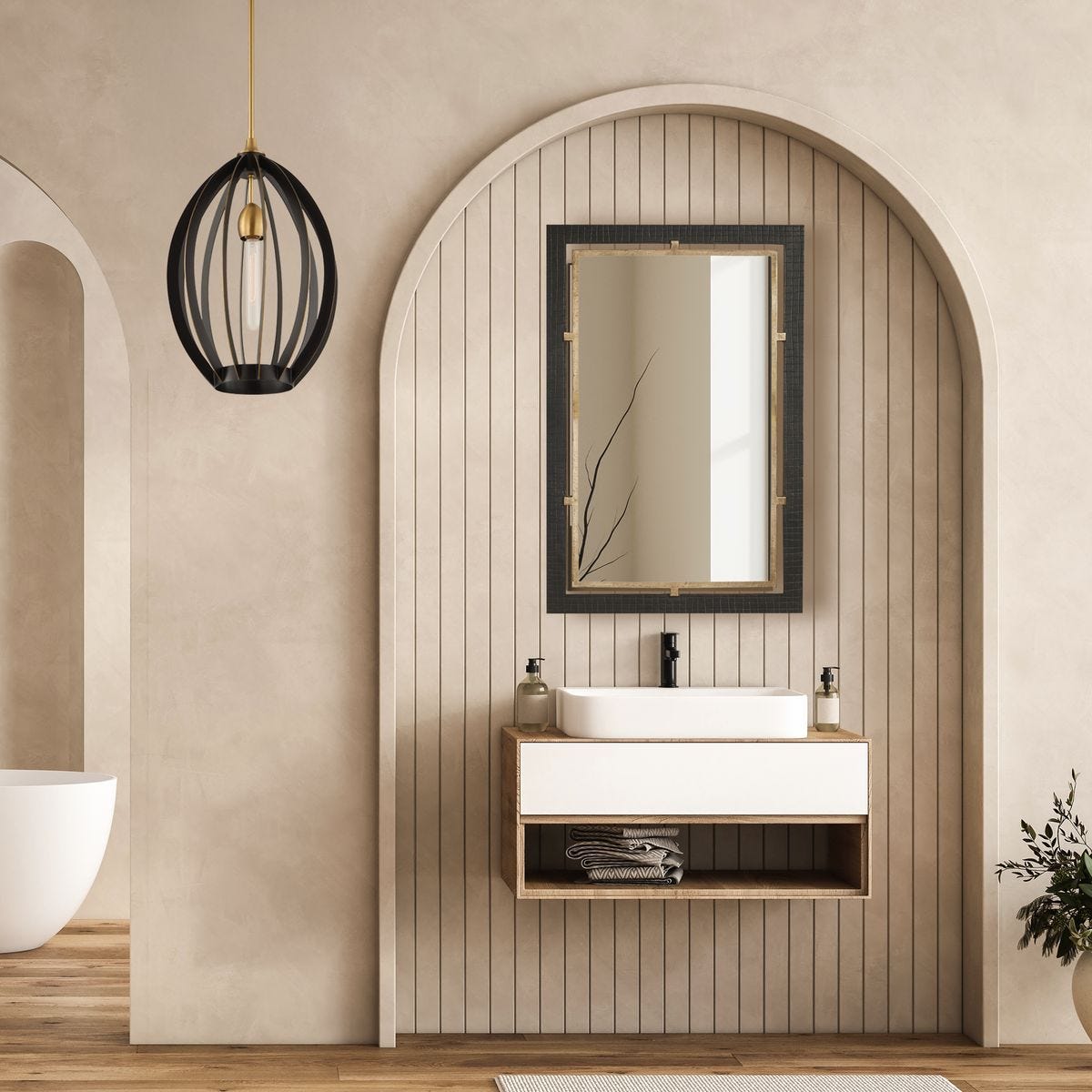 Guerra Mirror - modern mirror with sleek design for contemporary interiors | Image 1 | InSTYLE Home & Rugs