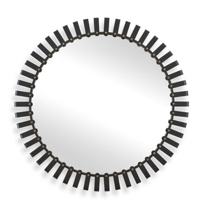 Jael Round Mirror - elegant mirror for adding style and light to any room | Image 2 | InSTYLE Home & Rugs