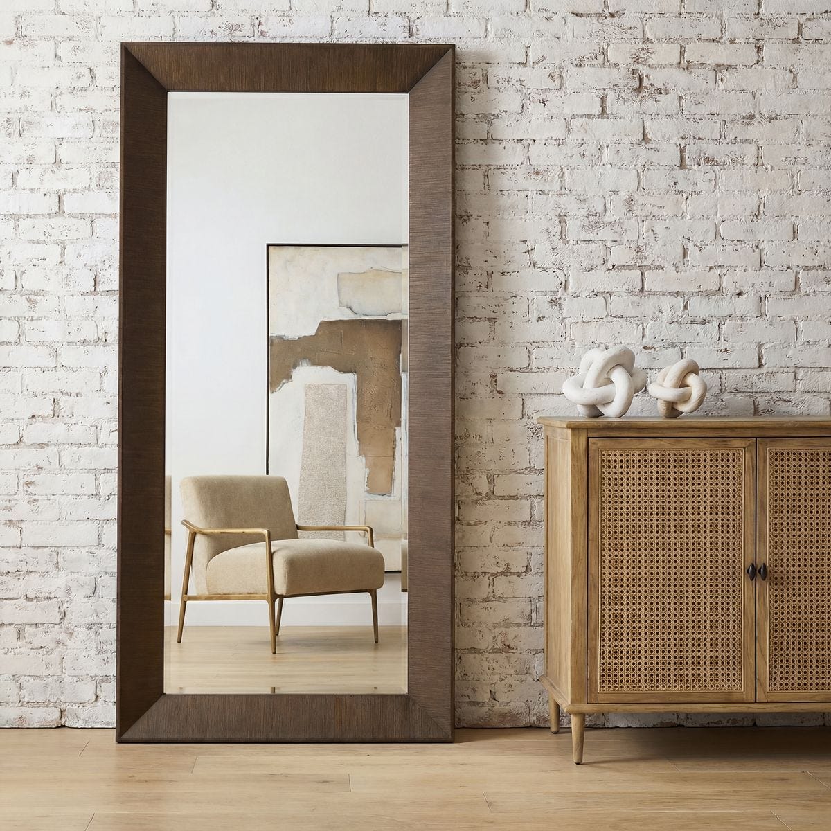 Pearce Tall Mirror - elegant mirror for adding style and light to any room | Image 1 | InSTYLE Home & Rugs