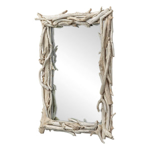 Rooted Reflection Mirror, Bleached - full-length mirror for creating the illusion of space and light | Image 3 | InSTYLE Home & Rugs