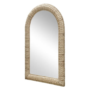 Twisted Seagrass Arch Mirror - modern mirror with sleek design for contemporary interiors | Image 2 | InSTYLE Home & Rugs