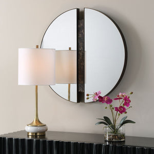 Hanover Round Mirror - elegant mirror for adding style and light to any room | Image 3 | InSTYLE Home & Rugs