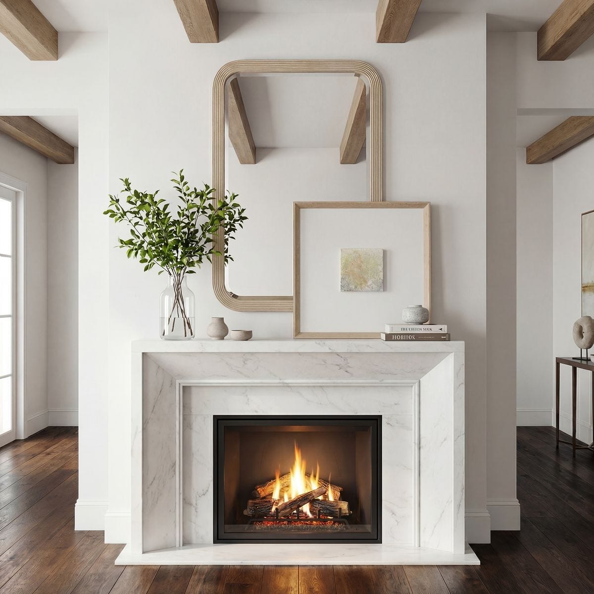 Emari Mirror - modern mirror with sleek design for contemporary interiors | Image 1 | InSTYLE Home & Rugs