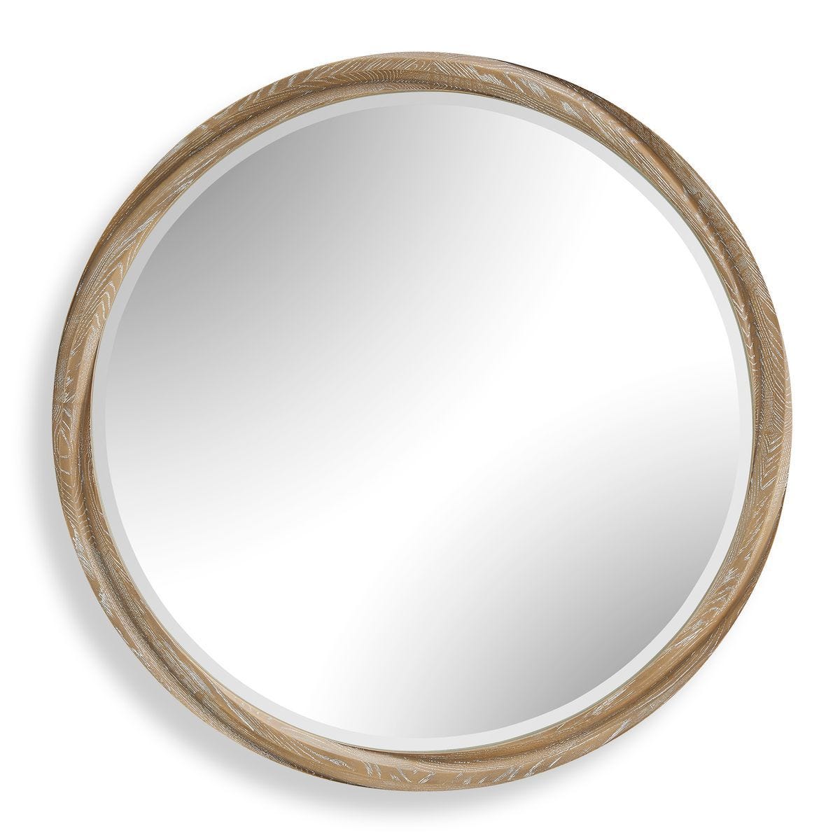 Landry Round Mirror - modern mirror with sleek design for contemporary interiors | Image 1 | InSTYLE Home & Rugs
