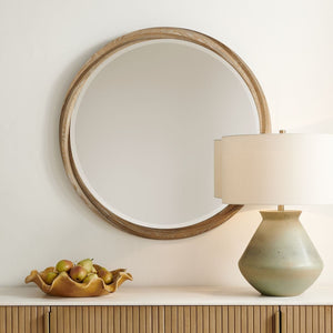 Landry Round Mirror - modern mirror with sleek design for contemporary interiors | Image 5 | InSTYLE Home & Rugs