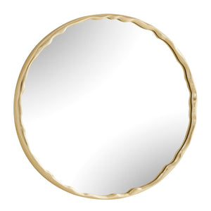 Crinkle Round Mirror - full-length mirror for creating the illusion of space and light | Image 4 | InSTYLE Home & Rugs