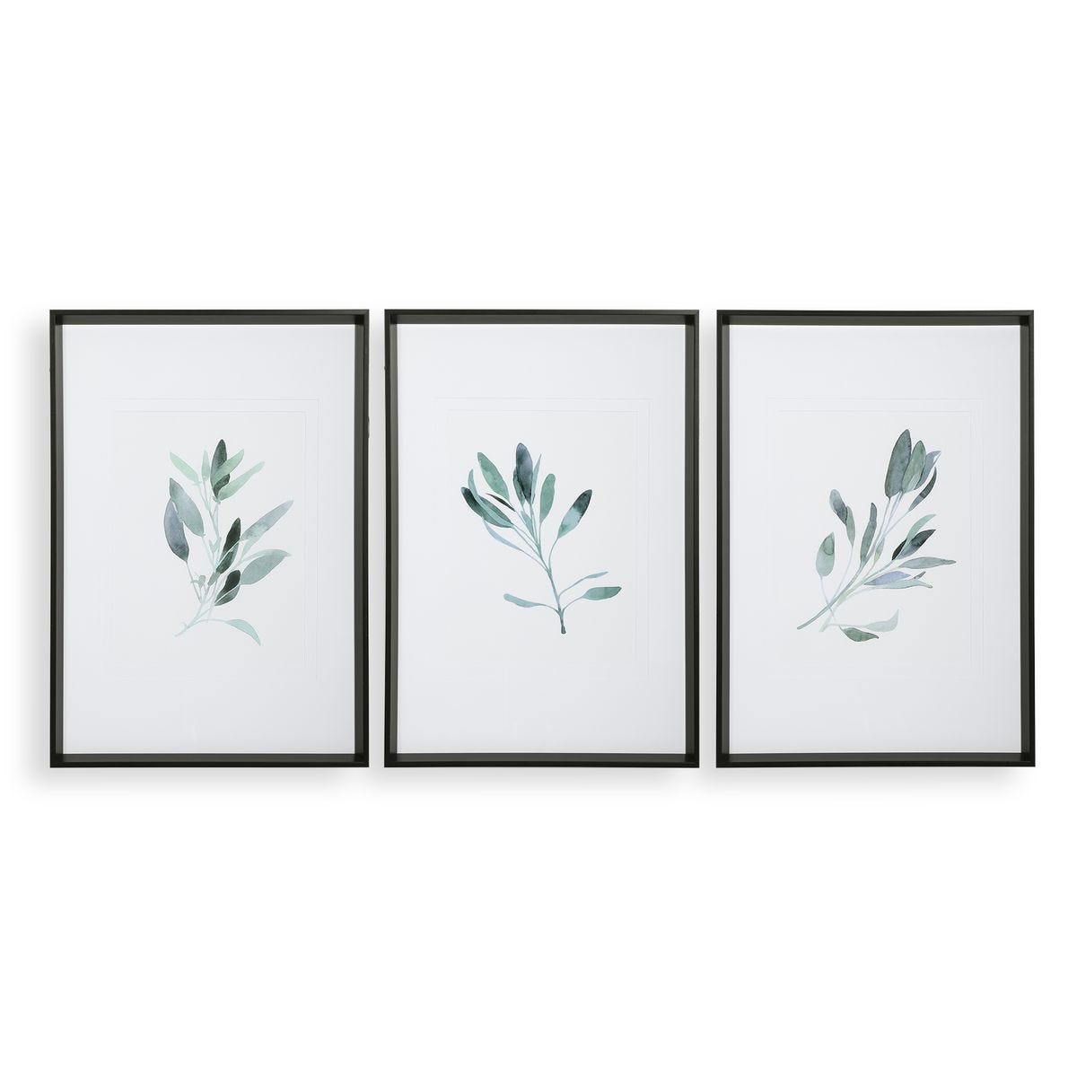 Simple Sage Framed Prints, S/3 - bold and creative art for unique interior décor | Image 1 | InSTYLE Home & Rugs