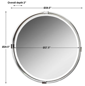 Tazlina Round Mirror - available in various shapes, sizes, and frame styles | Image 5 | InSTYLE Home & Rugs