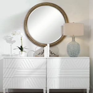 Spera Round Mirror - perfect for enhancing light and creating a sense of space | Image 1 | InSTYLE Home & Rugs