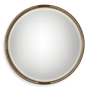 Finnick Round Mirror - perfect for enhancing light and creating a sense of space | Image 2 | InSTYLE Home & Rugs