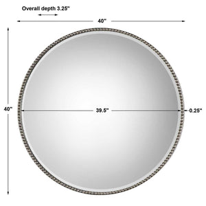 Stefania Round Mirror - elegant mirror for adding style and light to any room | Image 6 | InSTYLE Home & Rugs