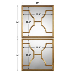Misa Square Mirrors, S/2 - perfect for enhancing light and creating a sense of space | Image 4 | InSTYLE Home & Rugs