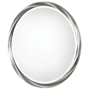 Orion Round Mirror - modern mirror with sleek design for contemporary interiors | Image 5 | InSTYLE Home & Rugs