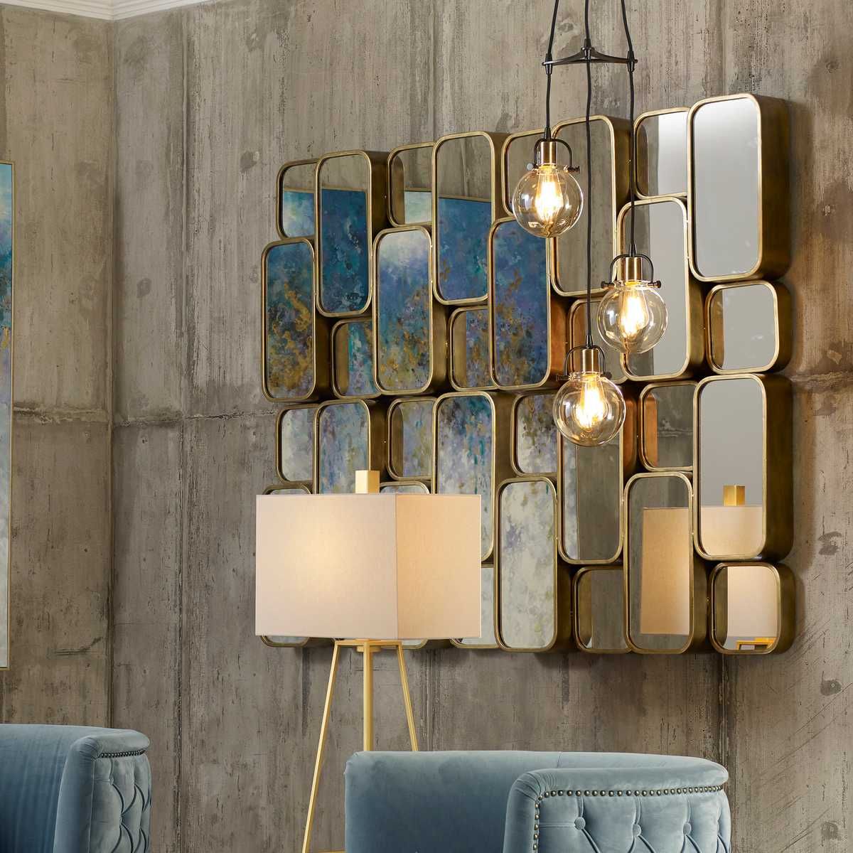 Canute Mirror, Gold - full-length mirror for creating the illusion of space and light | Image 1 | InSTYLE Home & Rugs