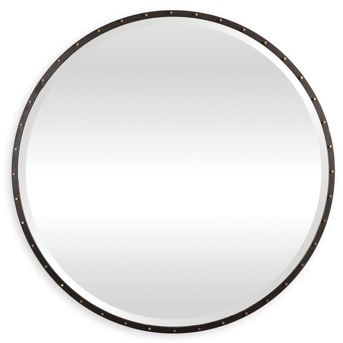 Benedo Round Mirror - modern mirror with sleek design for contemporary interiors | Image 2 | InSTYLE Home & Rugs
