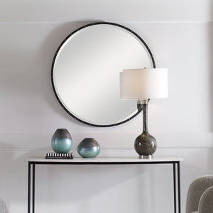 Benedo Round Mirror - modern mirror with sleek design for contemporary interiors | Image 6 | InSTYLE Home & Rugs