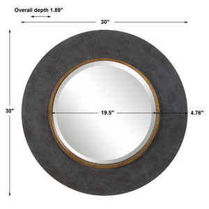Saul Round Mirror - full-length mirror for creating the illusion of space and light | Image 6 | InSTYLE Home & Rugs