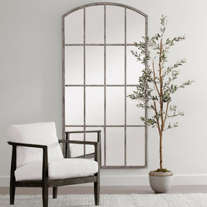 Amiel Large Arch Mirror, Ivory - full-length mirror for creating the illusion of space and light | Image 6 | InSTYLE Home & Rugs