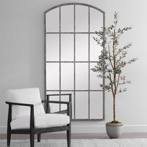 Amiel Large Arch Mirror, Ivory - full-length mirror for creating the illusion of space and light | Image 1 | InSTYLE Home & Rugs