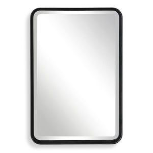 Crofton Vanity Mirror, Black - elegant mirror for adding style and light to any room | Image 2 | InSTYLE Home & Rugs