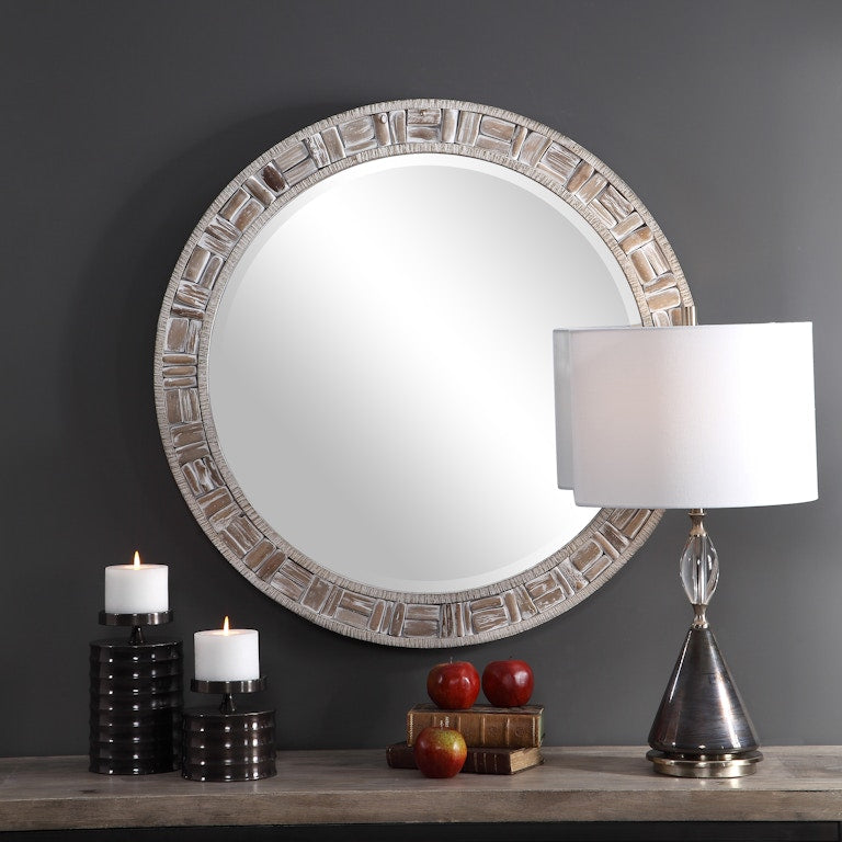 Del Mar Round Mirror - full-length mirror for creating the illusion of space and light | Image 1 | InSTYLE Home & Rugs