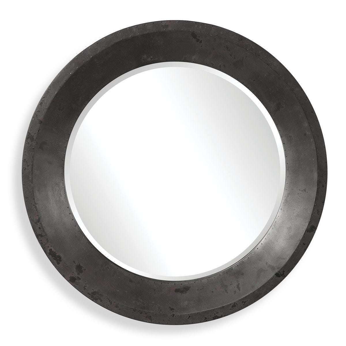 Frazier Round Mirror - elegant mirror for adding style and light to any room | Image 2 | InSTYLE Home & Rugs