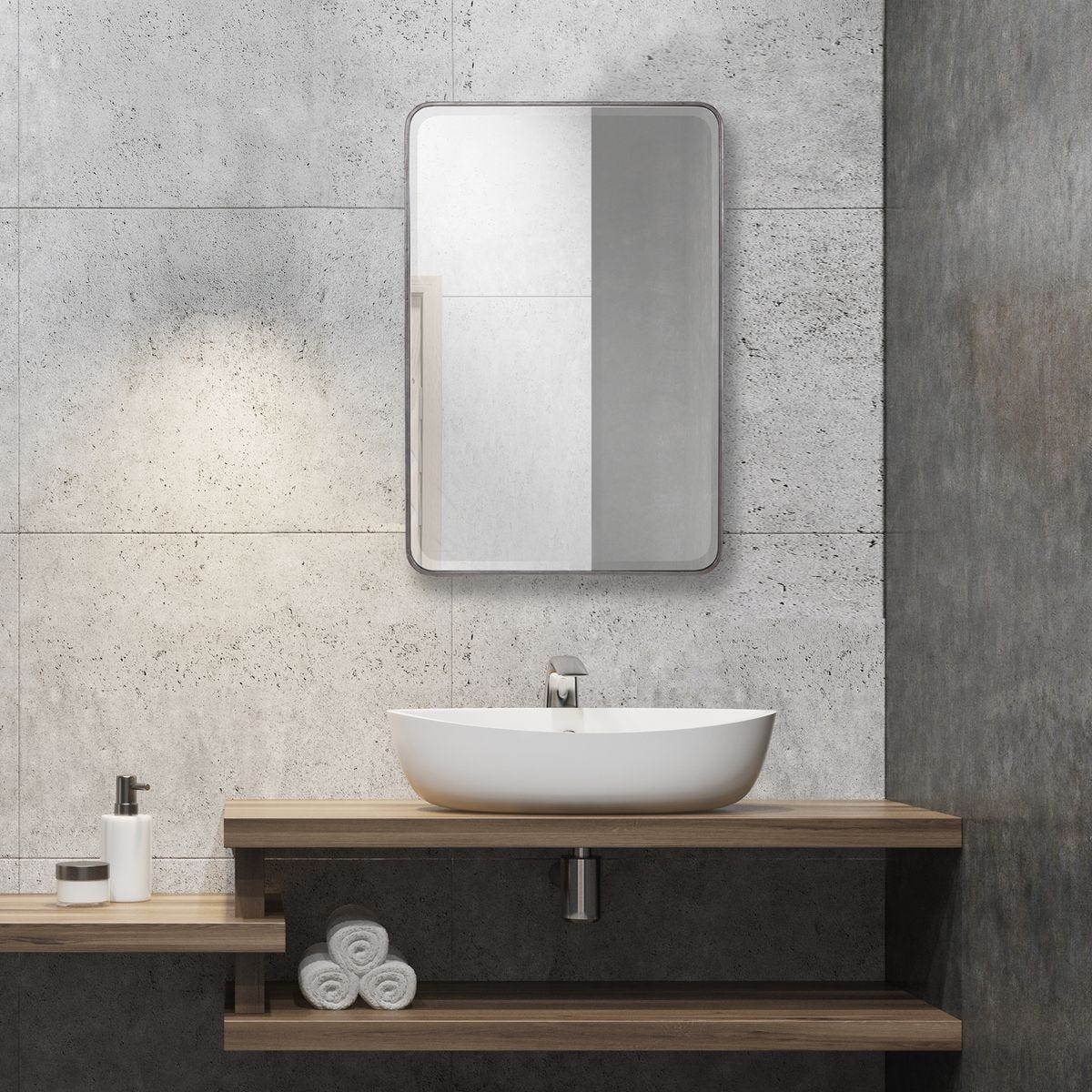 Aramis Mirror - modern mirror with sleek design for contemporary interiors | Image 1 | InSTYLE Home & Rugs