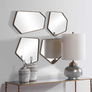 Linneah Mirrors, Gold, S/4 - perfect for enhancing light and creating a sense of space | Image 6 | InSTYLE Home & Rugs