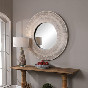 Sailor's Knot Round Mirror, White - modern mirror with sleek design for contemporary interiors | Image 6 | InSTYLE Home & Rugs