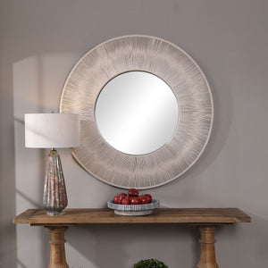 Sailor's Knot Round Mirror, White - modern mirror with sleek design for contemporary interiors | Image 5 | InSTYLE Home & Rugs