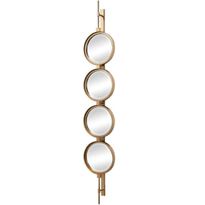 Button Mirror, Gold - elegant mirror for adding style and light to any room | Image 4 | InSTYLE Home & Rugs