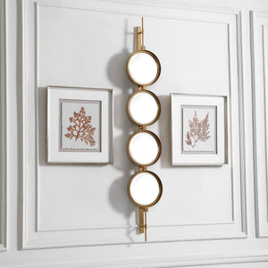 Button Mirror, Gold - elegant mirror for adding style and light to any room | Image 6 | InSTYLE Home & Rugs