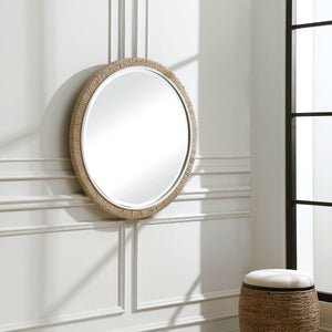Carbet Round Mirror - full-length mirror for creating the illusion of space and light | Image 7 | InSTYLE Home & Rugs
