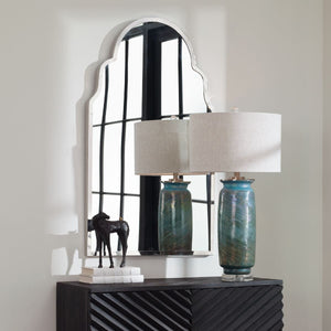 Brayden Arch Mirror, Nickel - available in various shapes, sizes, and frame styles | Image 6 | InSTYLE Home & Rugs